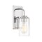 Designers Fountain Logan 4.5in 1-Light Chrome Transitional Indoor Wall Sconce with Clear Seedy Glass Shade 96401-CH - alternate 1